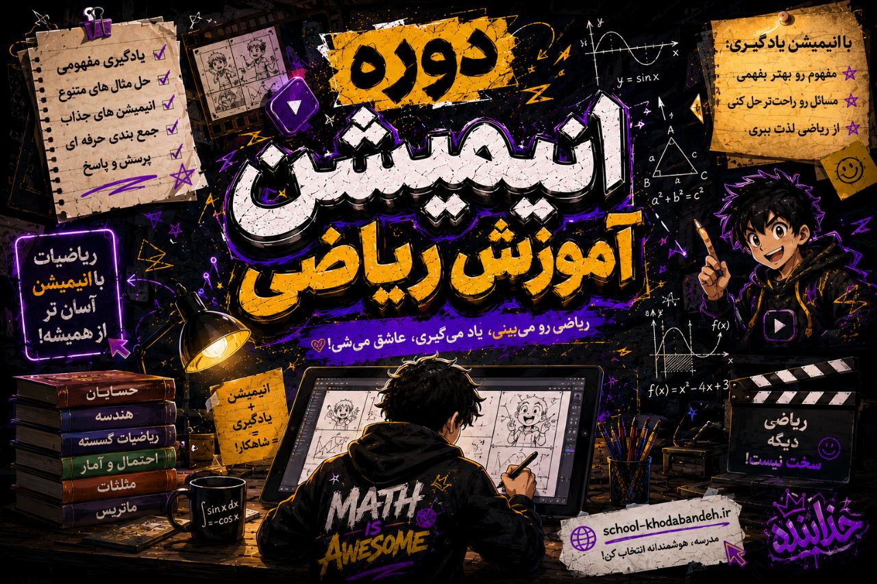 🔸دوره‌آموزش‌ریاضی‌با‌انیمیشن